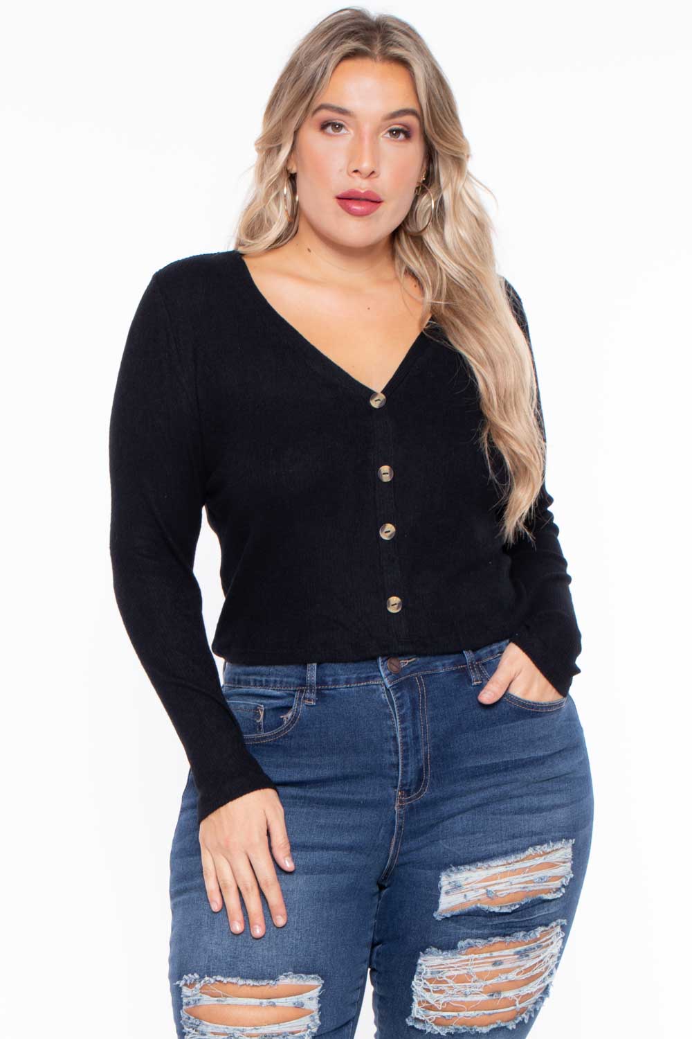 Plus Size Delaney Sweater - Black