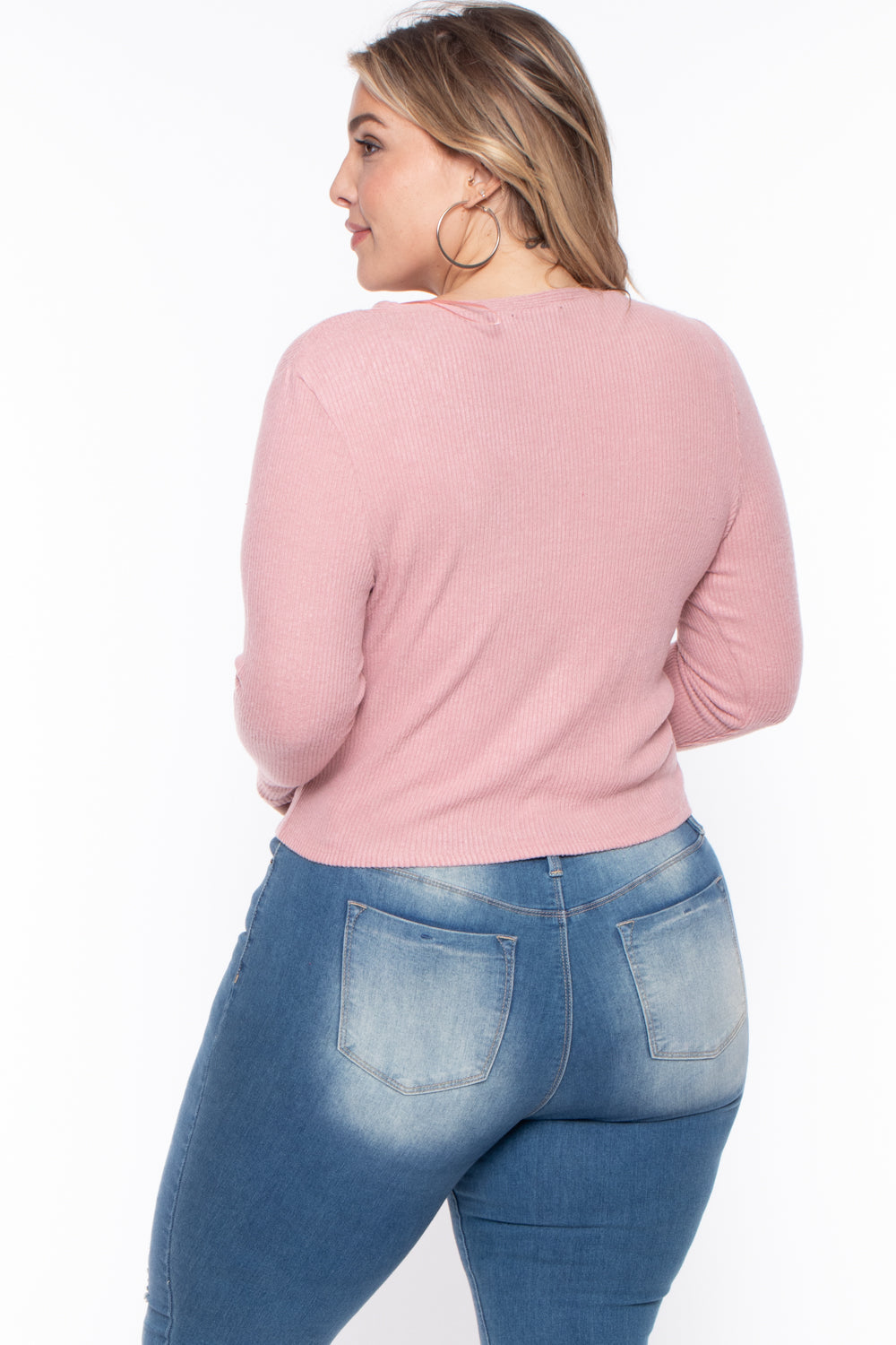 Plus Size Delaney Sweater - Mauve
