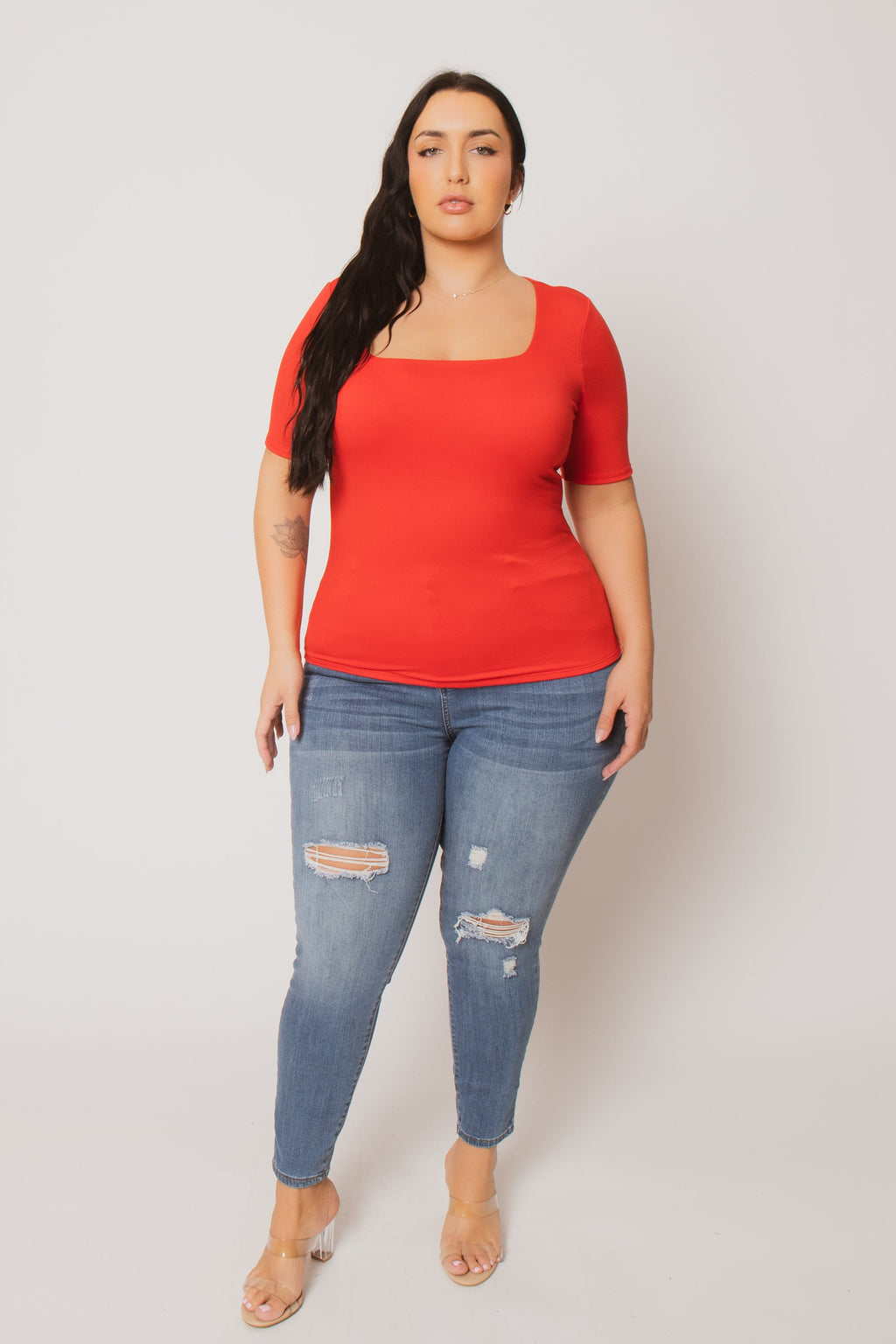 Plus Size Camila Top - Red