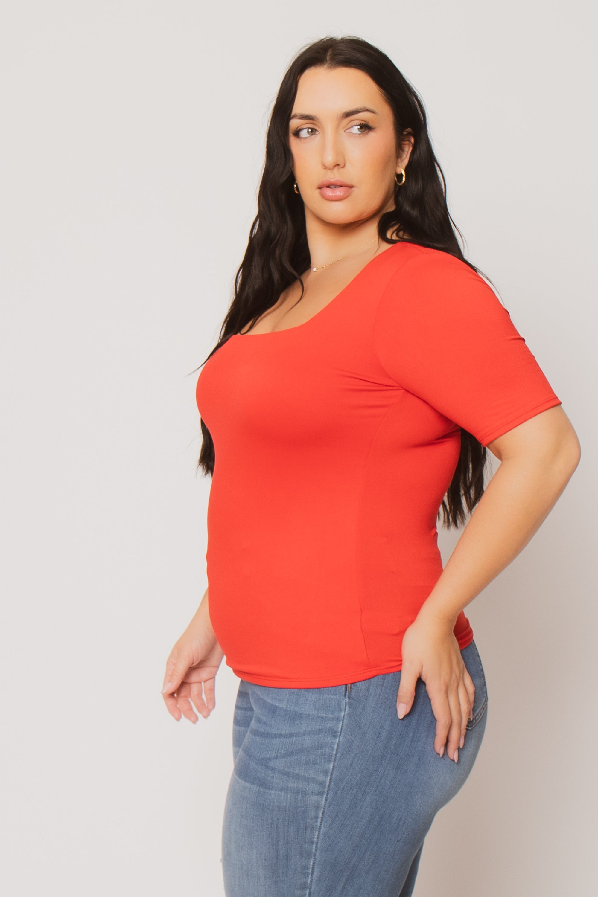 Plus Size Camila Top - Red