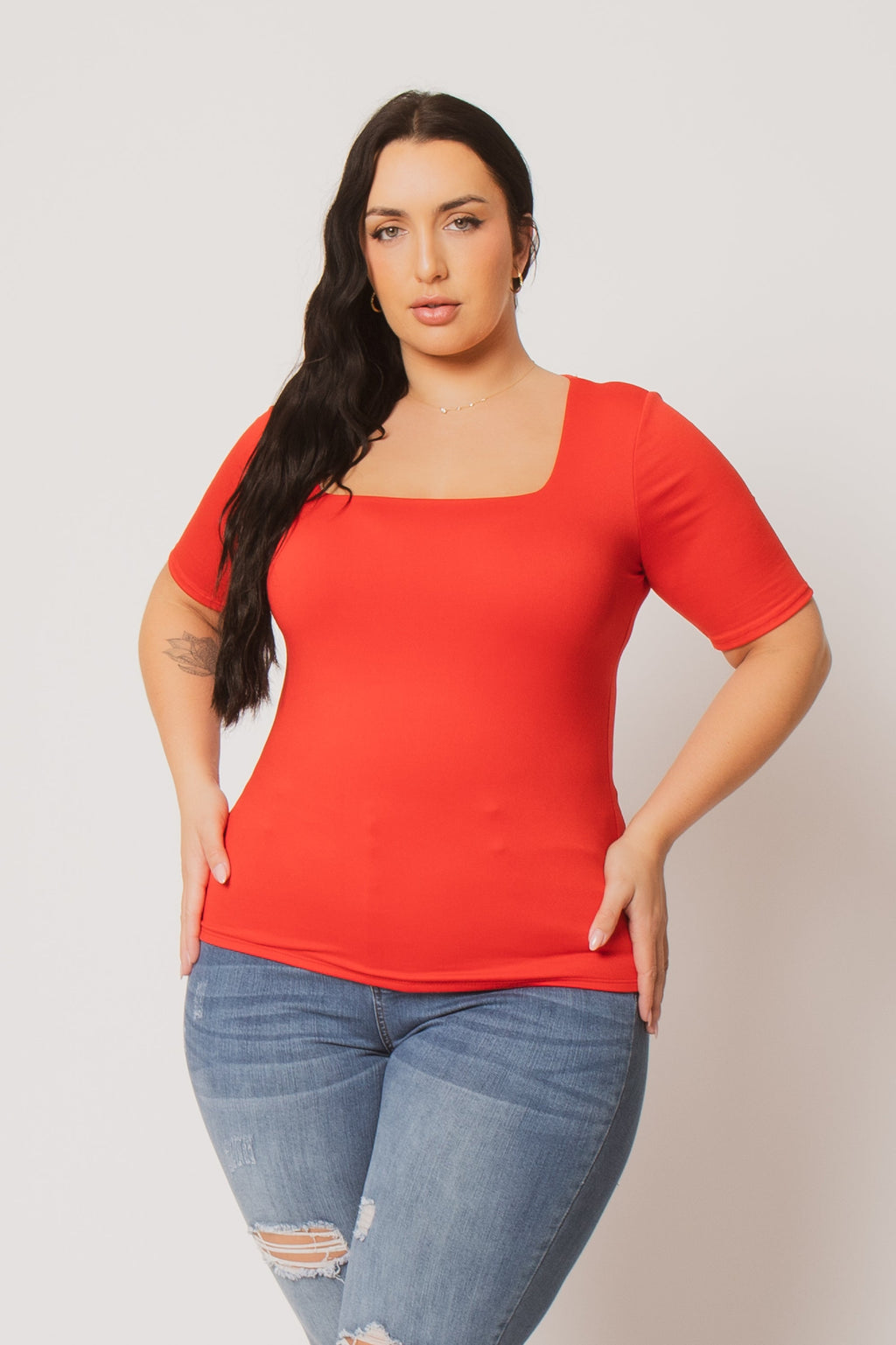 Plus Size Camila Top - Red