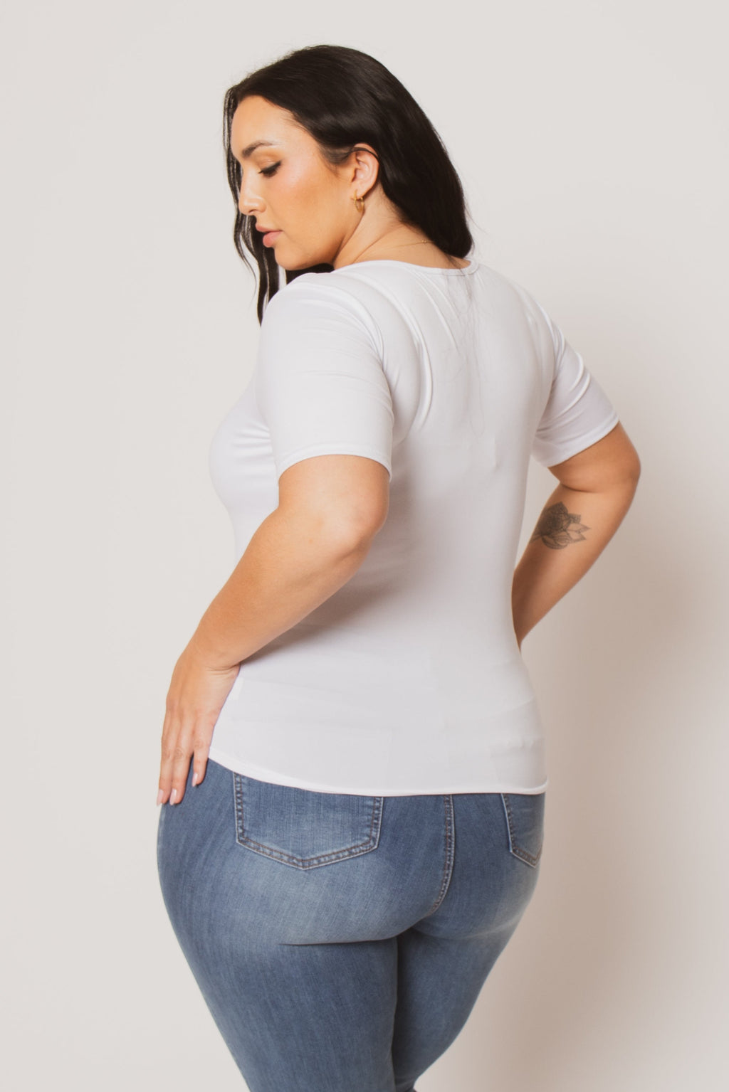 Plus Size Camila Top - White