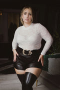 Plus Size Kairi  Lace Bodysuit - Ivory