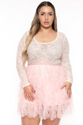 Plus Size Mairi  Lace Bodysuit - Ivory