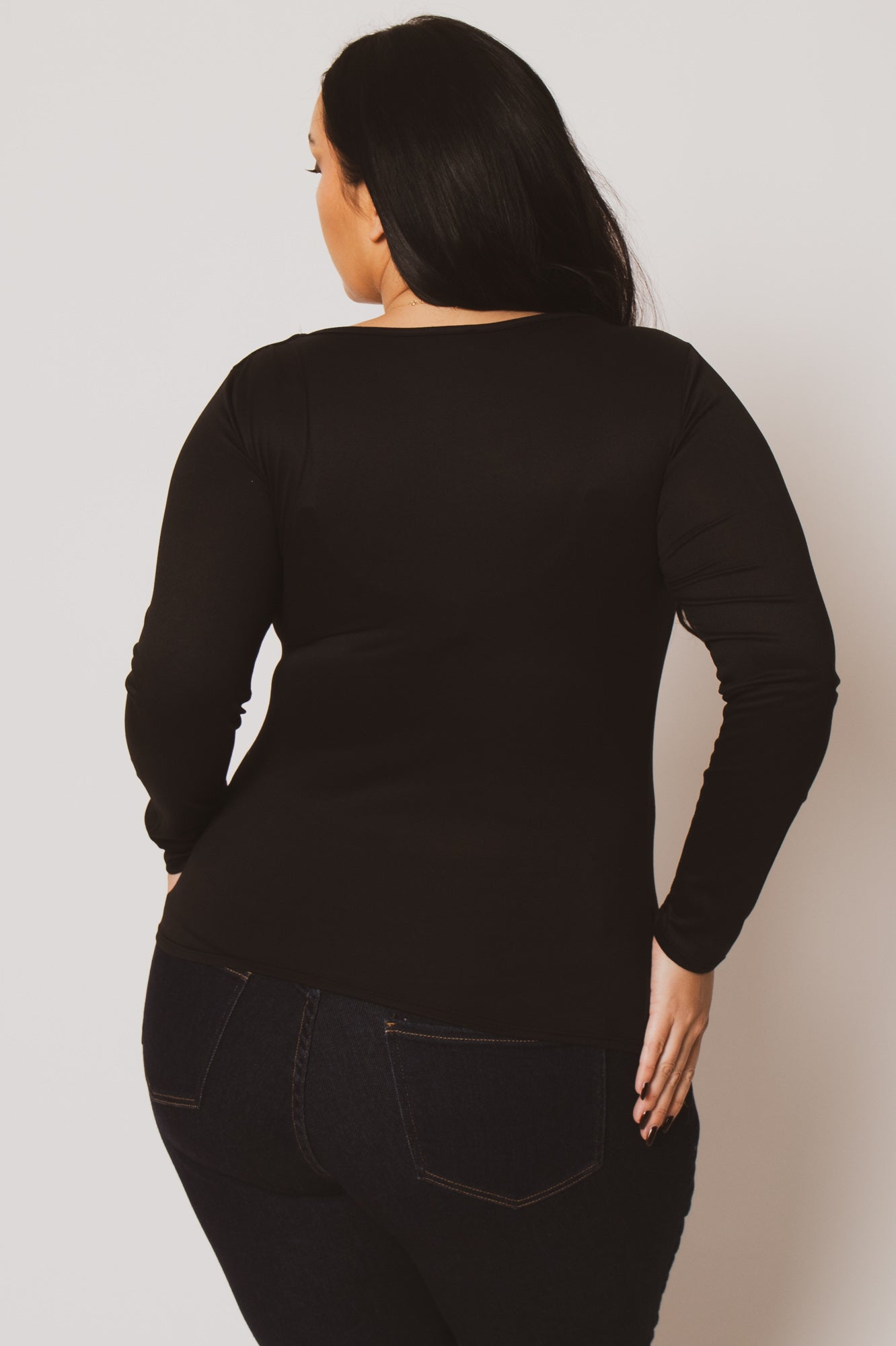 Plus Size Vienna Cinch Top  - Black